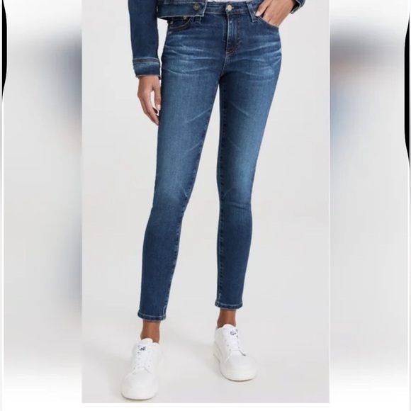Ag Adriano Goldschmied Denim - Adriano Goldschmied The High Rise Stevie Ankle Medium Wash Jeans Size 27